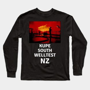 Oil well test on a jackup oil rig Long Sleeve T-Shirt